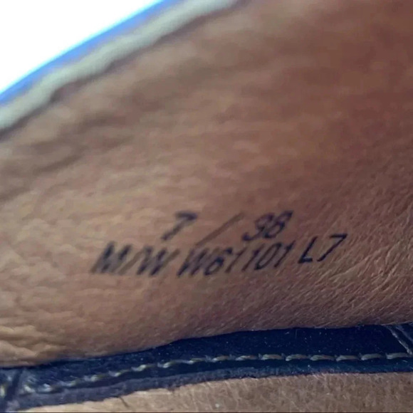 Born Ida sandals sz 7 38 M/W brown leather wedge - Picture 12 of 13